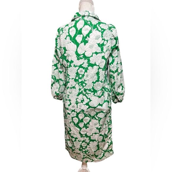 J.Crew V-neck tunic dress in Kelly floral cotton poplin - Picture 4 of 7